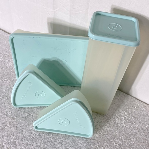 Tupperware Light Blue & Transparent Container Set 9pc - Picture 16 of 16
